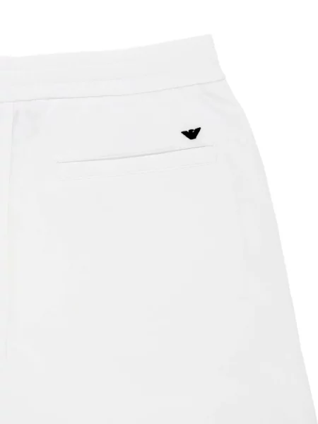 Pantaloni scurți Emporio Armani cu autograf alb