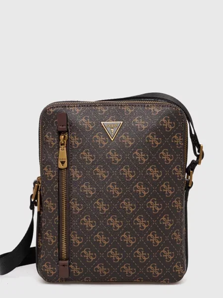 Torbica za okoli pasu Guess TORINO rjava