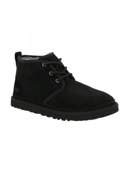 Sneakerși Ugg din piele negru
