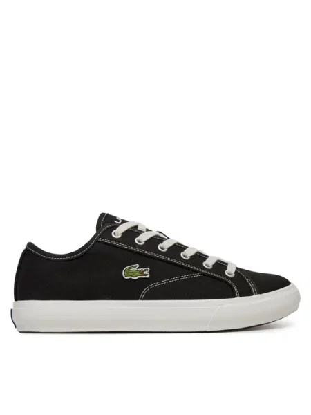 Πάνινα παπούτσια Lacoste μαύρο