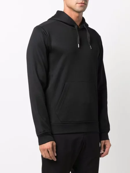 Hoodie Paul & Shark με αυτόγραφο μαύρο