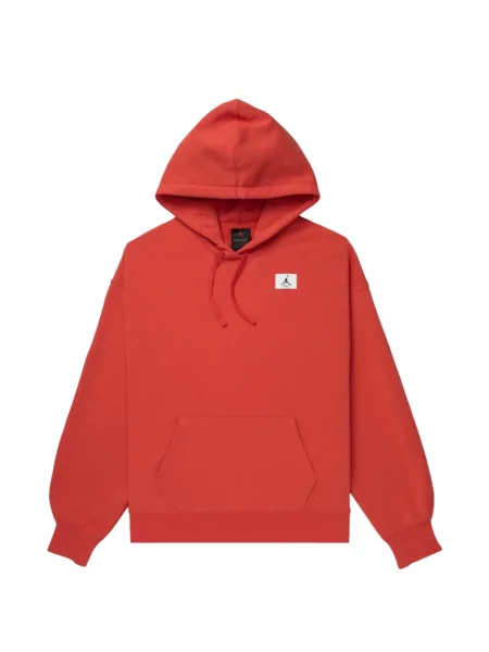Hanorac cu glugă Jordan din fleece cu autograf portocaliu