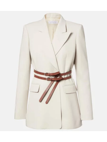 Marynarka Gabriela Hearst wełniana beżowa