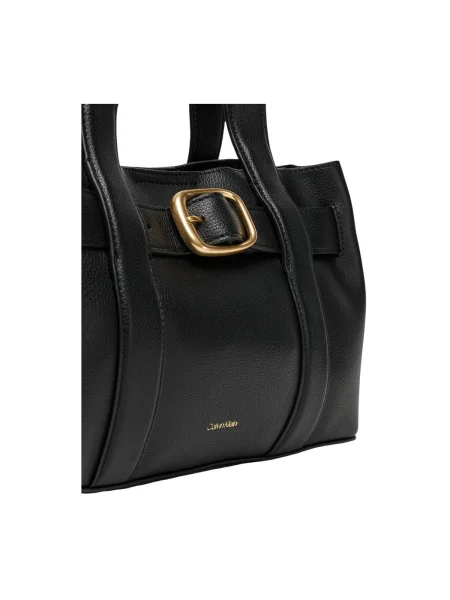 Geanta crossbody Calvin Klein cu cataramă cu bretele mini negru