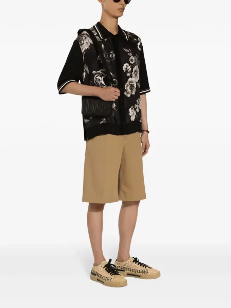 Iš natūralios odos rankinė Dolce & Gabbana juoda