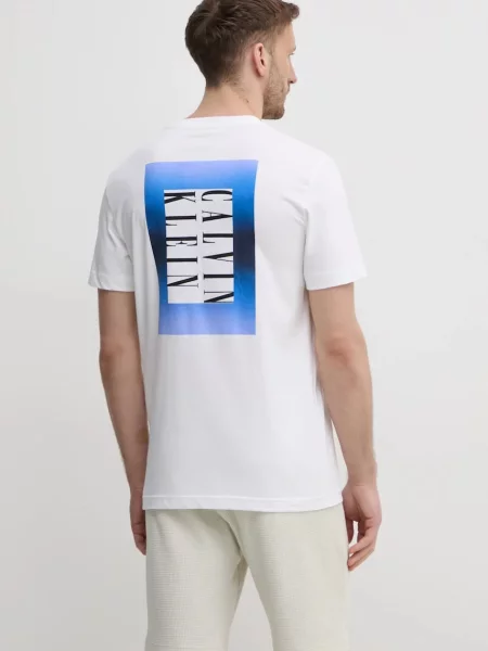 Kratka majica Calvin Klein Jeans bela