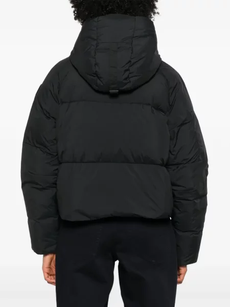 Geacă cu puf Canada Goose cu glugă negru