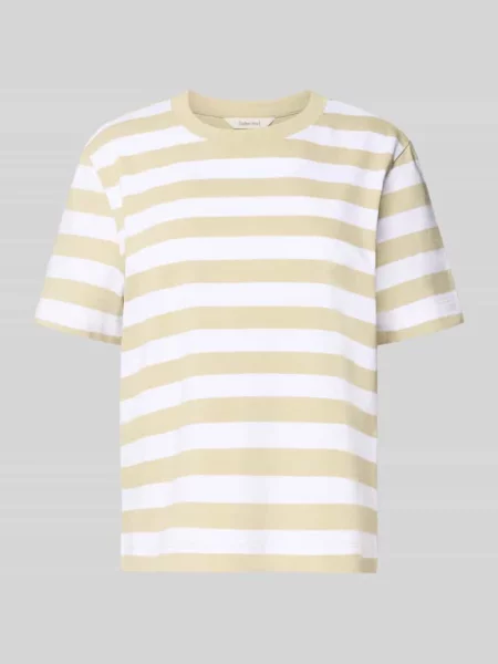 T-shirt o kroju boxy fit z czystej bawełny model ESSENTIAL' Selected Femme