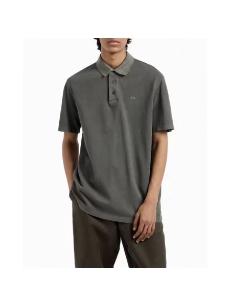 Koszulka polo Armani Exchange zielona