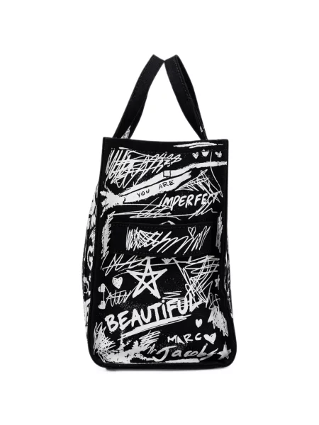 Geantă shopper Marc Jacobs cu imagine negru