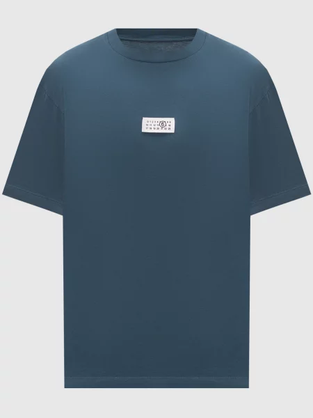 Футболка з нашивкою Maison Margiela Mm6 синя
