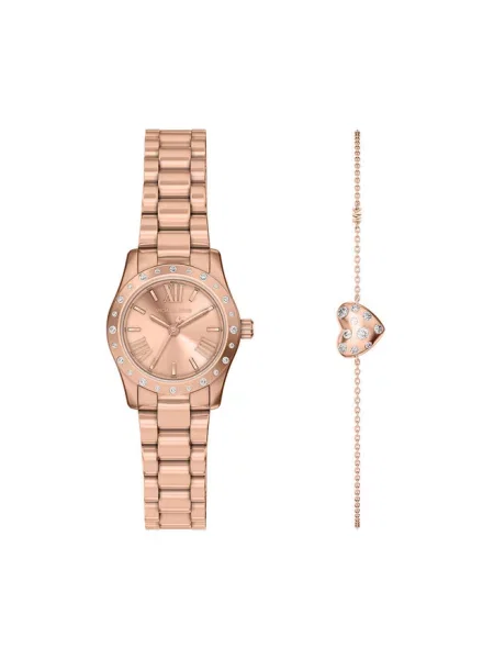 Zestaw zegarek i bransoletka Michael Kors różowy