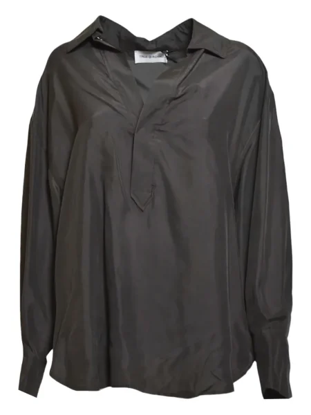 Kołnierzykowy bluzka True Royal czarna