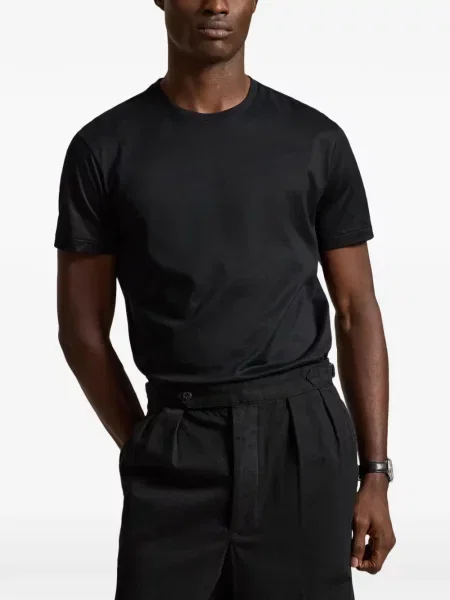 Gulerat șosete Polo Ralph Lauren de lână cu dungi negru