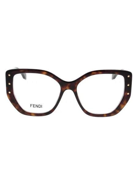 Okulary przeciwsłoneczne Fendi brązowe