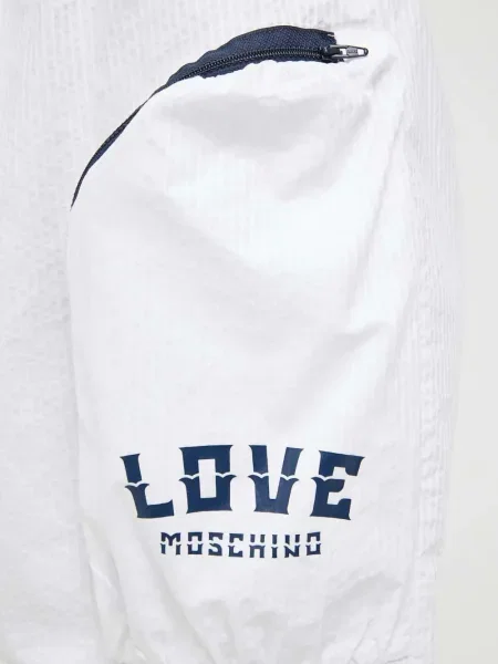 Fusta mini Love Moschino alb