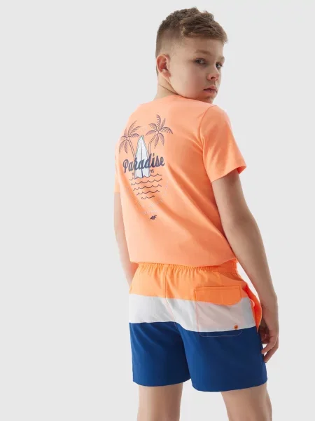 Pantaloni scurți copii 4f portocaliu
