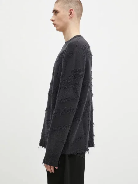 Вовняний светр A-COLD-WALL* Frontage Knit Crewneck чорний