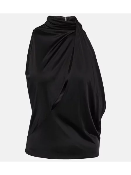 Heláncă Versace din satin negru