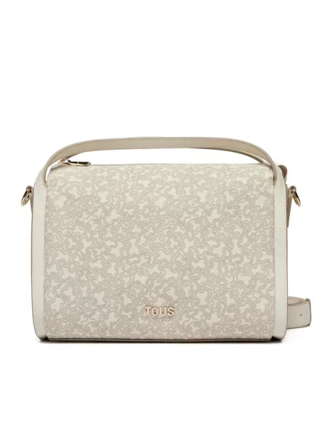 Ročna torba TOUS City Kaos Mini Lines bež