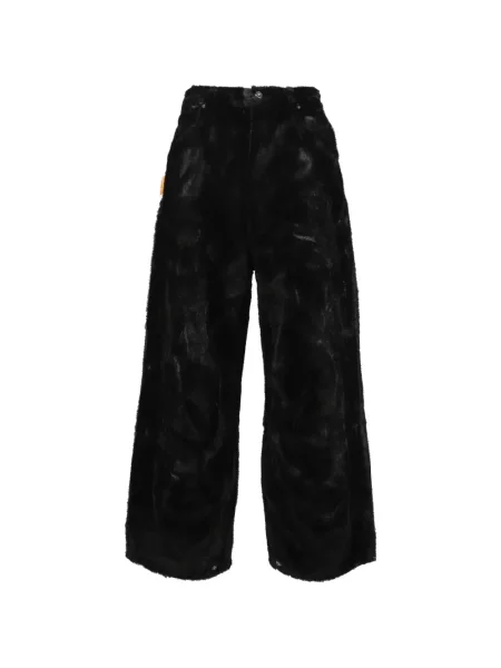 Pantaloni Napa By Martine Rose cu blană negru
