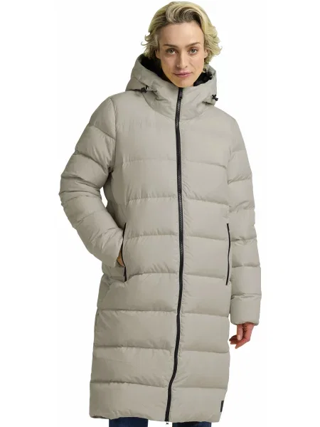 Пуховик Jack Wolfskin Frozen palace coat w rds бежевий