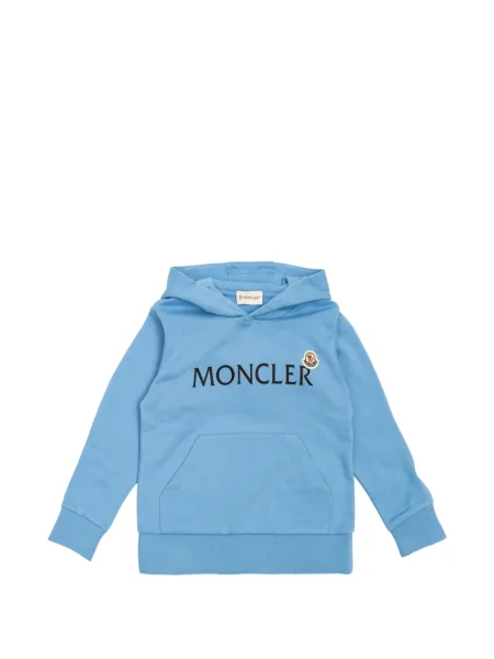 Bluza z kapturem dziecięca Moncler Enfant niebieska