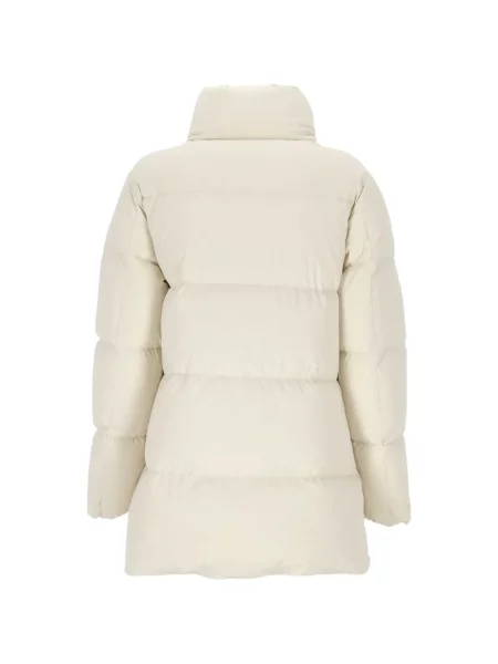Matlasat geacă parka Woolrich alb