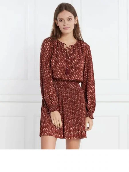 Pepe Jeans London Rochie Katri bordo