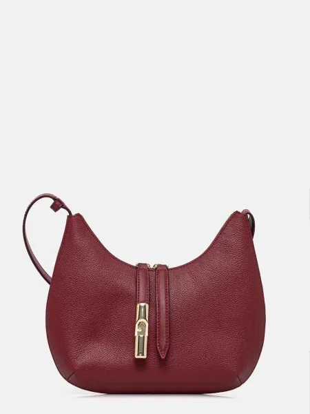 FURLA Válltáska GOCCIA' borvörös