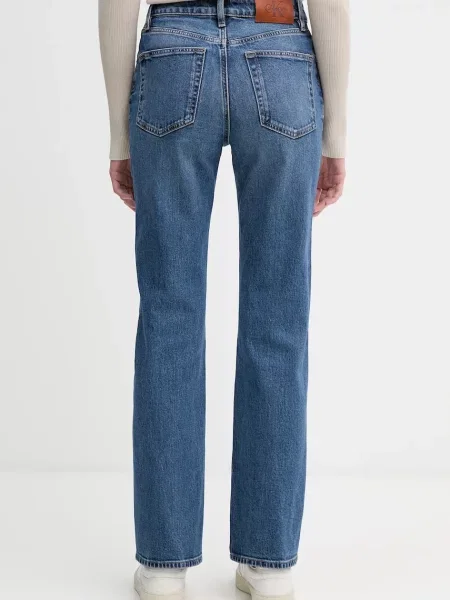 Džíny Calvin Klein Jeans high waist modré