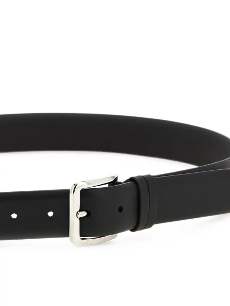 Cu centură curea Zerbini Claudio din piele negru