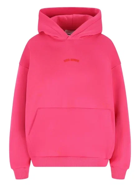 Hanorac cu glugă Giada Benincasa cu broderie roz