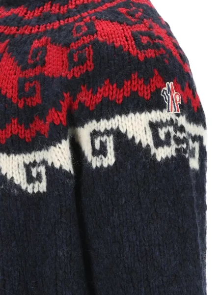 Jacquard szvetter Moncler Grenoble kék