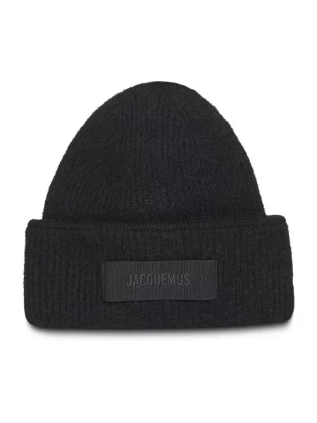 Czapka Jacquemus wełniana czarna