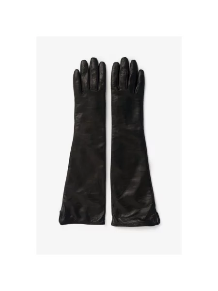 Кожаные перчатки Estro черные