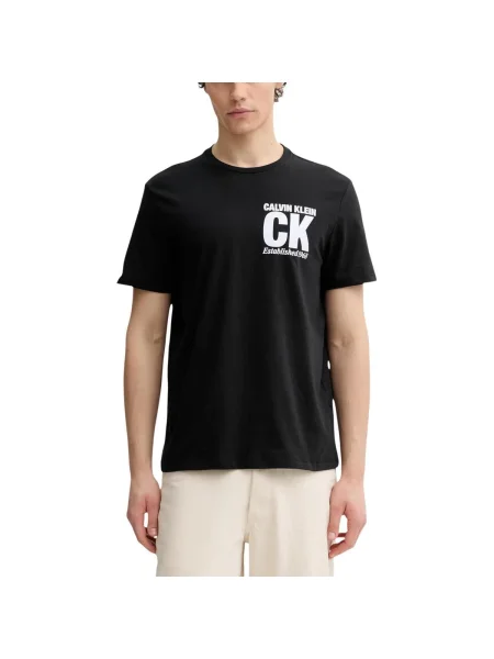 Calvin Klein Tricou CORNER GRAPHIC | regular fit negru