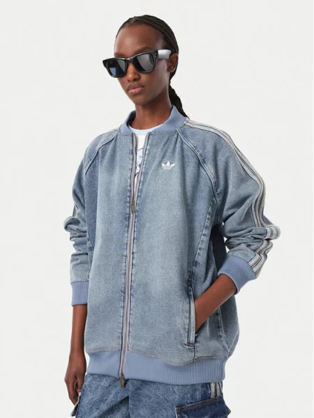 Jeansová bunda adidas modrá