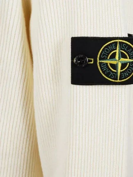 Pulover Stone Island cu strasuri alb