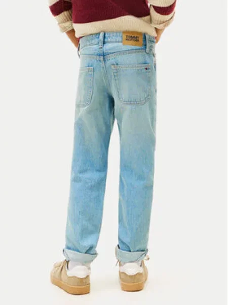 Dětské kalhoty Tommy Hilfiger modré