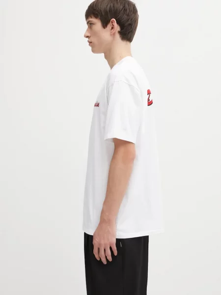 Wacko Maria tricou din cu imprimeu alb