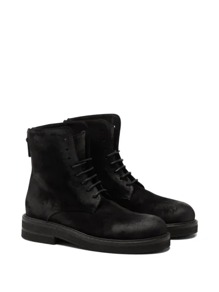 Botine Marsell cu șireturi din dantelă negru