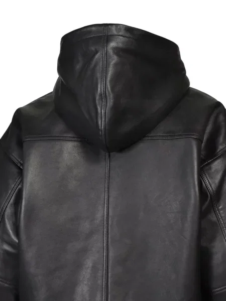 Kožená bunda Breath čierna