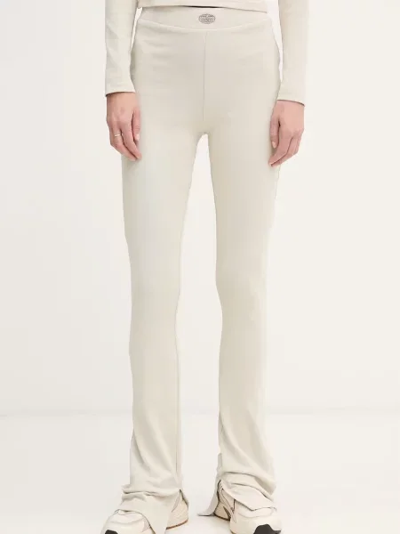 Alpha Industries legginsy z World Flared Pant W beżowe