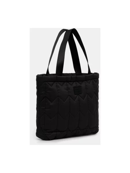 Maison Kitsuné torba Chevron Quilted Large Tote czarny