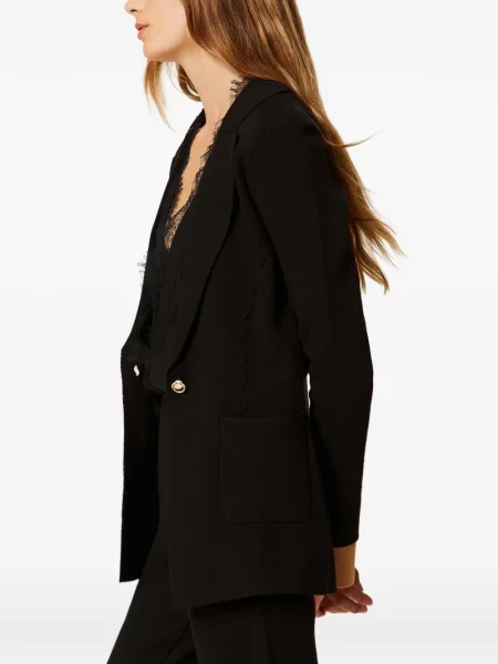 Geacă Twinset tricotate negru