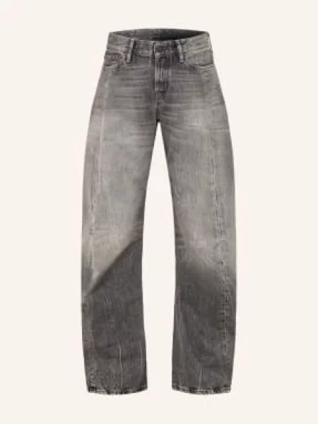 Acne Studios Dżinsy Typu Barrel schwarz czarne