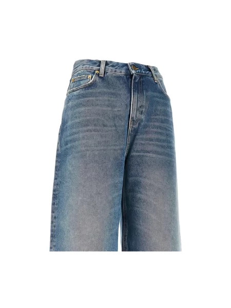 Szerokie jeansy Golden Goose niebieskie