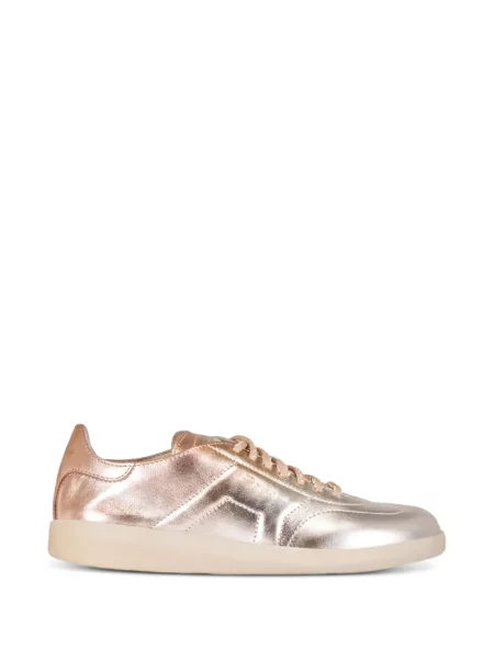 Sneakerși Santoni cu șireturi din dantelă
