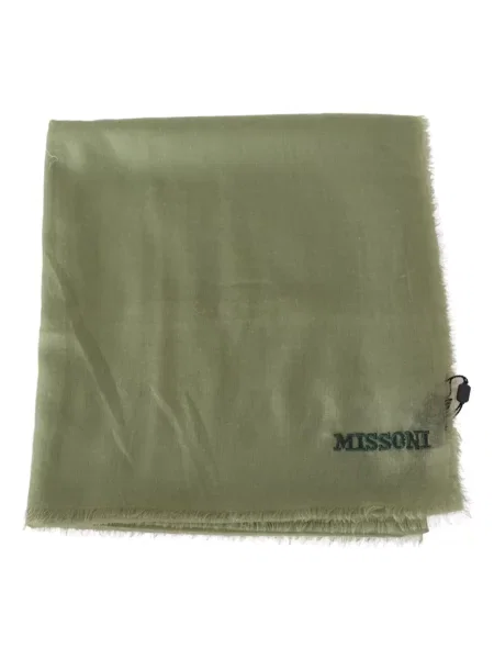 Szal Missoni z kaszmiru zielona